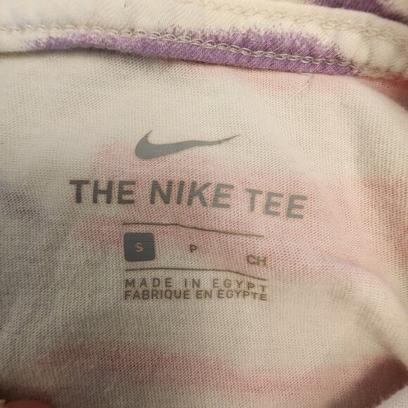 Nike NSW Festival Tie Dye T-Shirt Pink Purple SZ Small - Picture 4 of 7